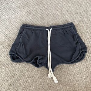 charcoal gray soft shorts